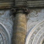 Detail on the Ball Court facade (Prague Castle)
